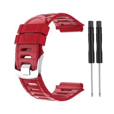 Kellon hihna silikonia Punainen Garmin 920XT