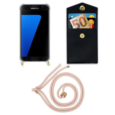 Samsung Galaxy S7 EDGE Suojakuori Kotelo (Pinkki)