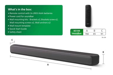 Philips TAB5109 2.0 soundbar