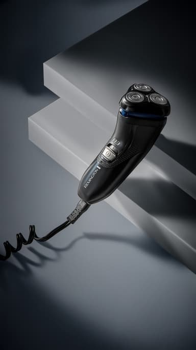 Remington Style Series R3 parranajokone R3002 (musta ja tummansininen)
