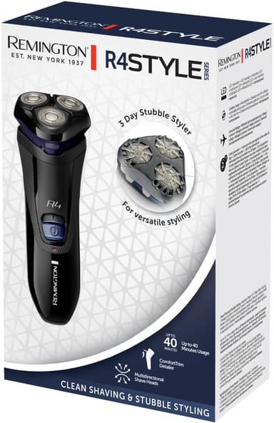 Remington Style Series R4 parranajokone R4002 (musta ja tummansininen)