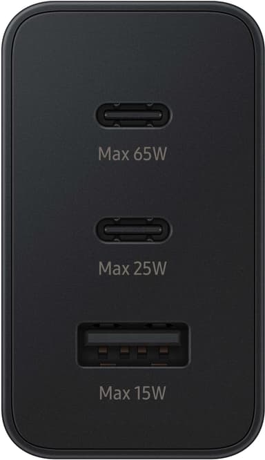 Samsung Trio virta-adapteri USB-C/USB-A (65 W)
