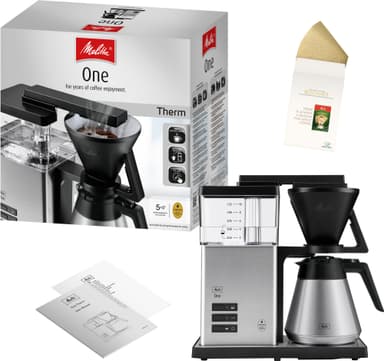 Melitta One Thermo manuaalinen kahvikone 22775 (musta)