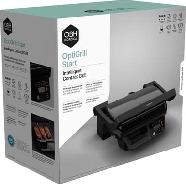OBH Nordica OptiGrill Start 3 Prog pöytägrilli GO7P08S0 (musta)