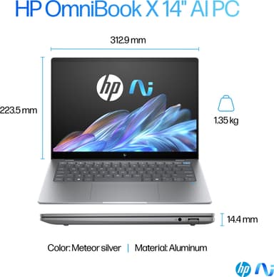 HP OmniBook X 14 Snap-12C/16/1024 14" Copilot+ PC