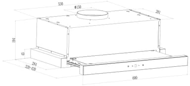 Ecotronic liesituuletin EPO605W