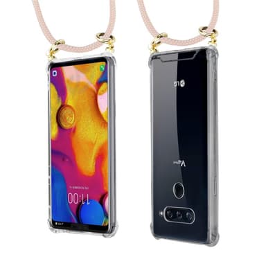 LG V40 Suojakuori Kotelo (Vaaleanpunainen)