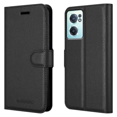 OnePlus Nord CE 2 5G Suojakuori Lompakkokotelo (Musta)