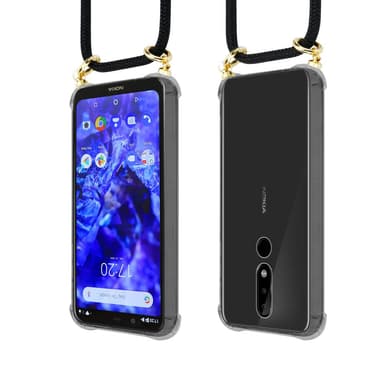 Nokia 5.1 PLUS / X5 Suojakuori Kotelo (Musta)