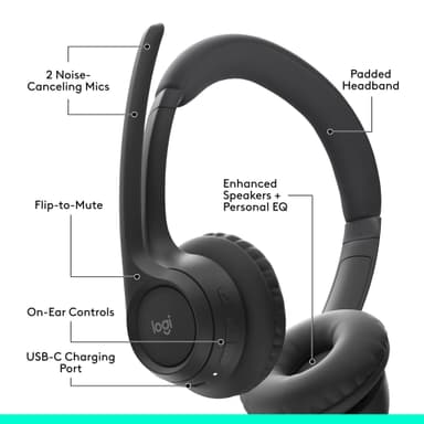 Logitech Zone 300 langattomat kuulokkeet (grafiitti)