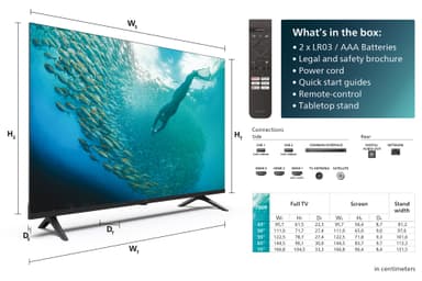 Philips 65" PUS7009 4K LED televisio (2024)