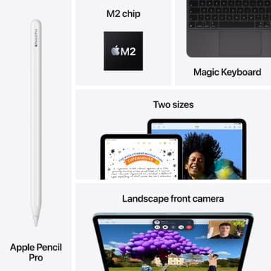 iPad Air 11 M2 1 TB WiFi + Cellular (tähtivalkea)