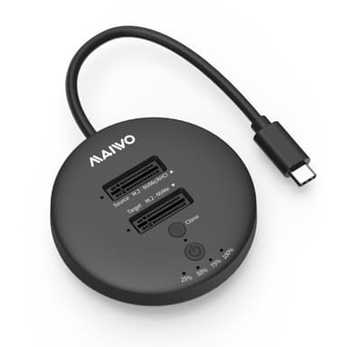 Maiwo USB3.2 NVMe M.2 SSD-kloonitelakointiasema