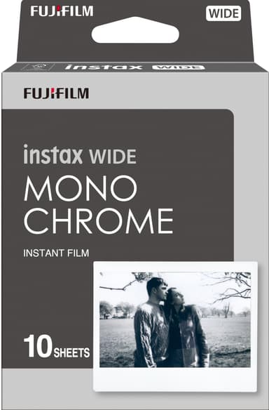 Fujifilm Instax Wide Monochrome pikafilmi (10 kpl)