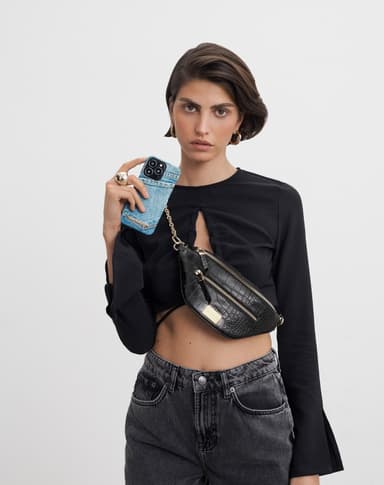 Printed Case iPhone 12/12P Denim Bliss