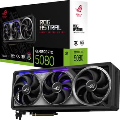 ASUS GeForce RTX 5080 ROG ASTRAL Gaming 16 GB OC näytönohjain