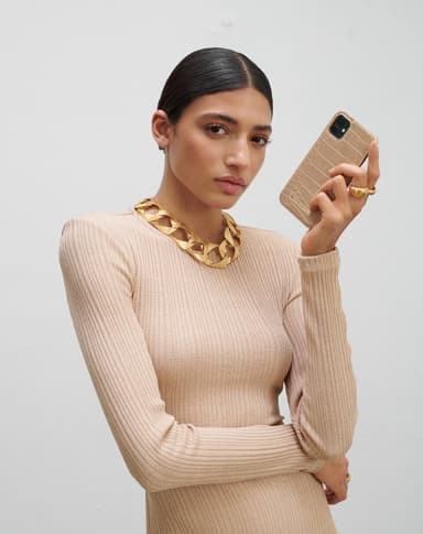Atelier Case iPhone 12/12P Camel Croco