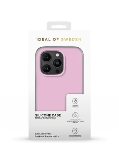 Silicone Case MagSafe iPhone 14PR Bubblegum Pink