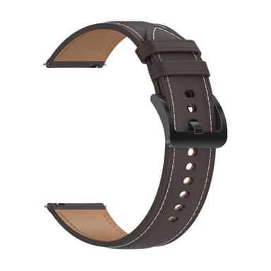 Ranneke aitoa nahkaa Ruskea Garmin Vivoactive3 / Vivoactive 3 Music / Venu / Venu 2 Plus / Venu Sq, Huami Amazfit GTS 2E / GTS 2 Mini / GTS 2 / Pop Pro