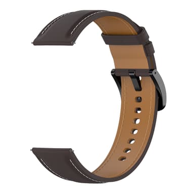 Ranneke aitoa nahkaa Ruskea Garmin Vivoactive3 / Vivoactive 3 Music / Venu / Venu 2 Plus / Venu Sq, Huami Amazfit GTS 2E / GTS 2 Mini / GTS 2 / Pop Pro