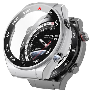 Älykellokotelo näytönsuojalla Hopea Huawei Watch Ultimate