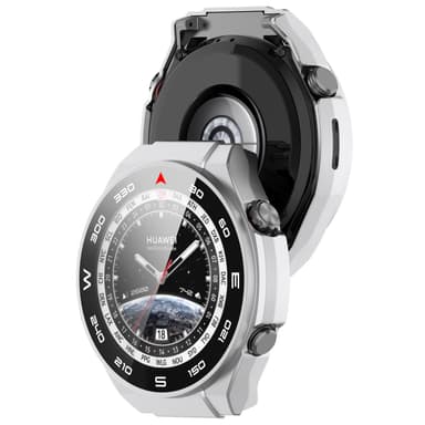 Älykellokotelo näytönsuojalla Hopea Huawei Watch Ultimate