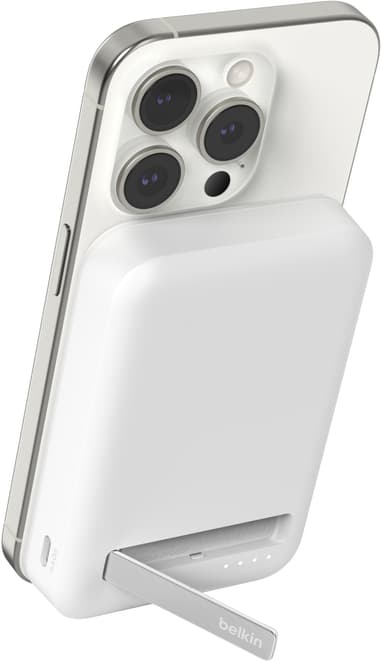 Belkin BoostCharge Pro 8K Magnetic Qi2 varavirtalähde (valkoinen)