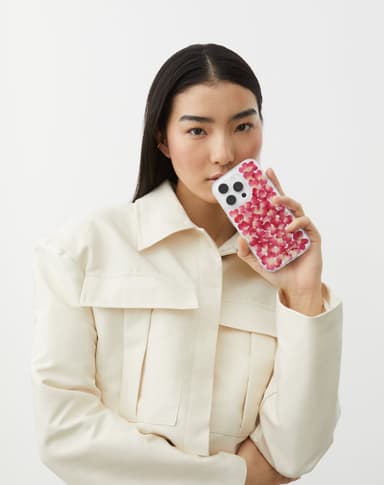 Clear Case iPhone 11/XR Red Roses