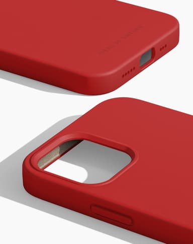 Silicone Case MagSafe iPhone 12/12P Red
