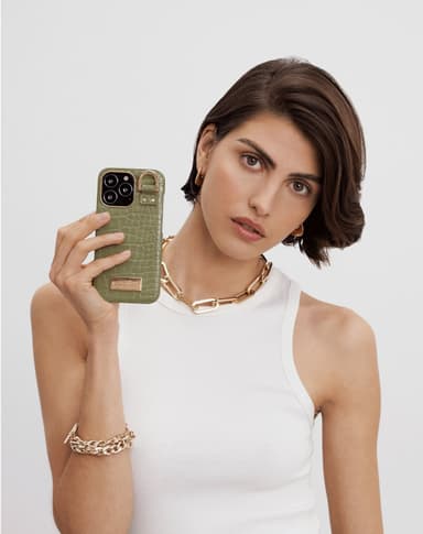 Atelier Case iPhone 12/12P Sage Croco