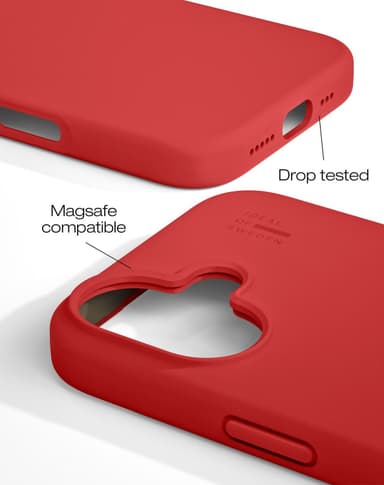 Silicone Case MagSafe iPhone 16 Red