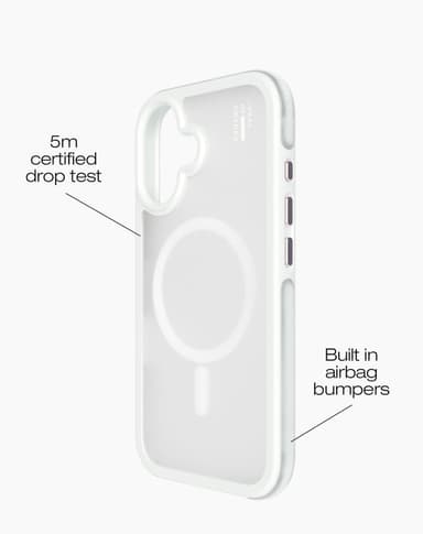 Ideal Bumper Case MagSafe iPhone 16 Cloudy White