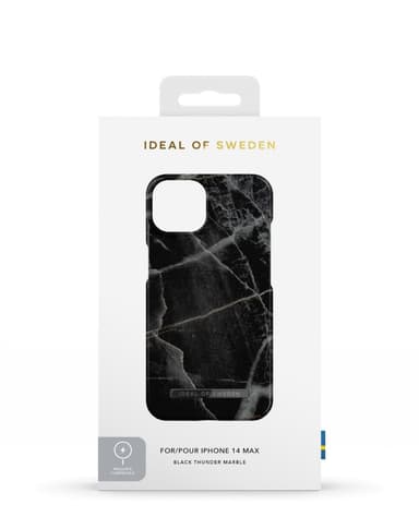 Printed Case MagSafe iPhone 14PL Black Thunder