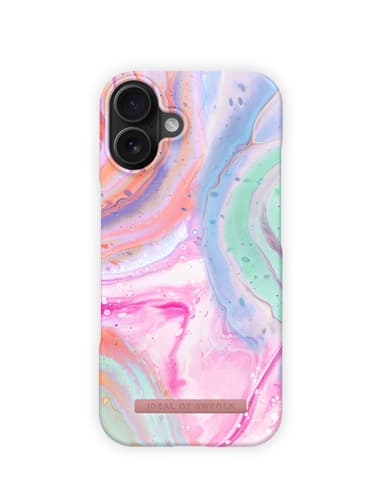 Printed Case MagSafe iPhone 16 Pastel Marble