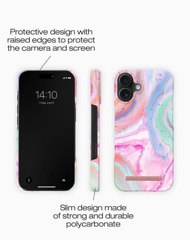 Printed Case MagSafe iPhone 16 Pastel Marble