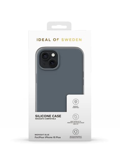 Silicone Case MagSafe iPhone 15PL Midnight Blue