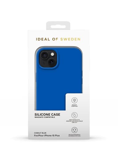 Silicone Case MagSafe iPhone 15PL Cobalt Blue