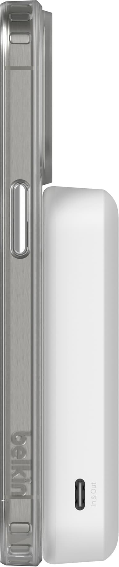 Belkin BoostCharge Pro 10K Magnetic Qi2 varavirtalähde (valkoinen)