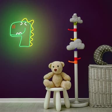 LED-neonvalaistus - Dinosaurus