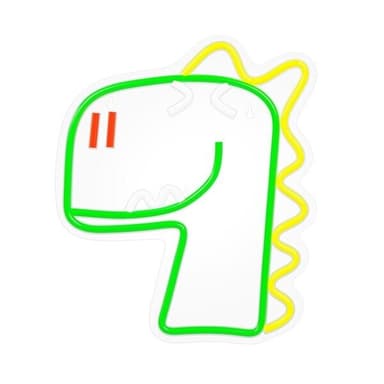 LED-neonvalaistus - Dinosaurus