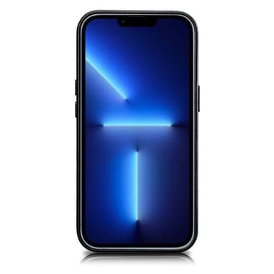 iCarer Nahkakotelo MagSafella iPhone 14 Plus -puhelimelle - musta