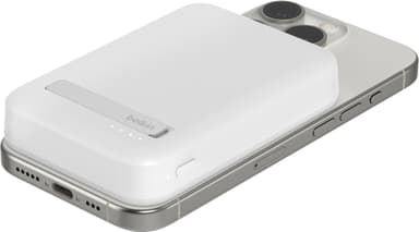 Belkin BoostCharge Pro 8K Magnetic Qi2 varavirtalähde (valkoinen)