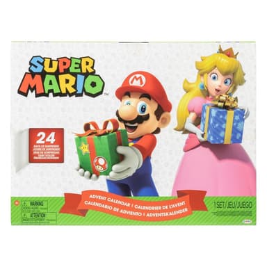 JAKKS Pacific Super Mario adventtikalenteri 2,5 tuuman hahmot ja tarvikkeet Loma-teema
