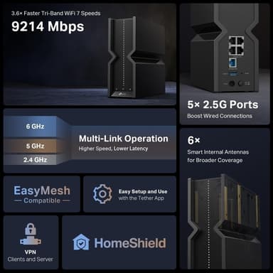 TP-Link BE9300 Tri-Band Wi-Fi 7 -reititin /Archer BE550