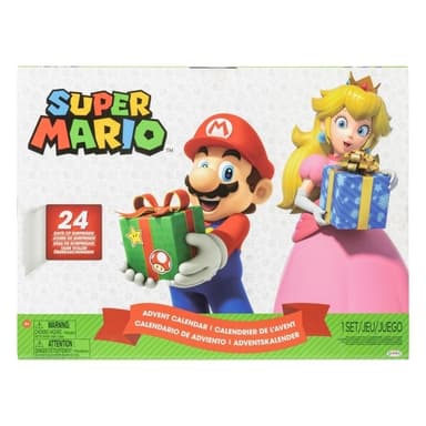 JAKKS Pacific Super Mario adventtikalenteri 2,5 tuuman hahmot ja tarvikkeet Loma-teema