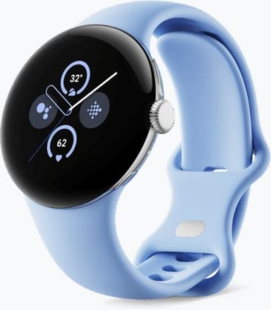 Google Pixel Watch 2 WiFi -älykello, Silver / Bay