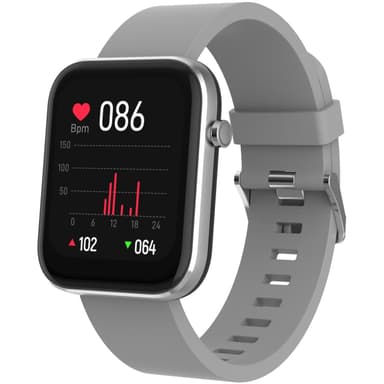 DENVER Bluetooth smartwatch with heart rate sensor, blood pressure and blood oxygen monitor