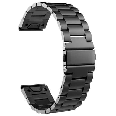 Kellon ranneke ruostumatonta terästä Garmin Instinct E (45mm) - Must