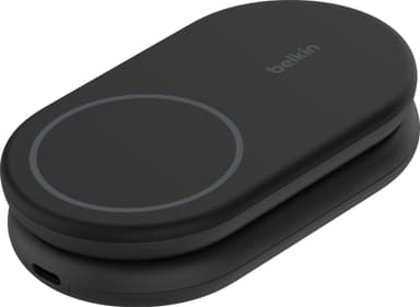 Belkin BoostCharge Qi2 magneettinen taitettava latausteline (musta)