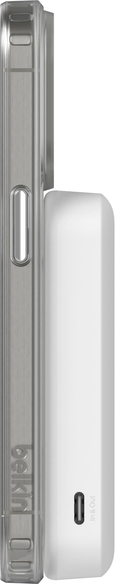 Belkin BoostCharge Pro 8K Magnetic Qi2 varavirtalähde (valkoinen)